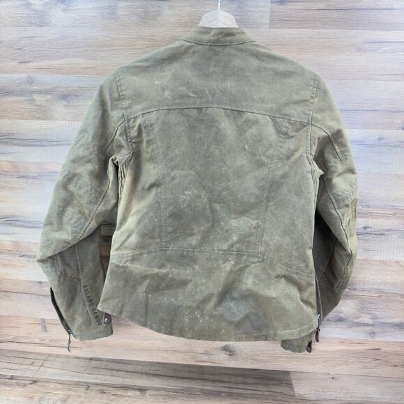 Roland Sands Design Woman’s Medium Canvas Cafe Jacket With Full Armor - Picture 2 of 8